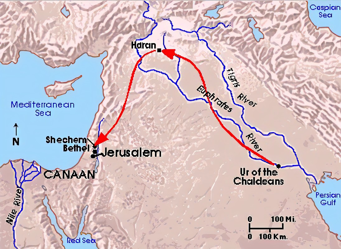 geography of Abram's travel