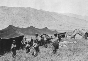 A nomadic bedouin group in Israel - 1890s