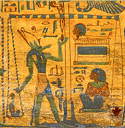 Egyptian weighing of the heart