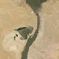 Faiyum Oasis satellite view