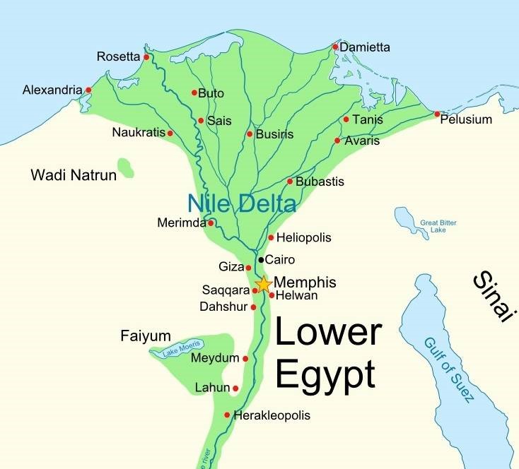 Faiyum Oasis map view